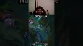 Nami escape  League Of Legends leagueoflegends shorts [upl. by Casabonne]