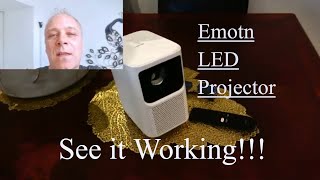 EMOTN N1 LED Projector Demo amp Review High Quality Budget Projector with 20 Years LAMP [upl. by Marva]