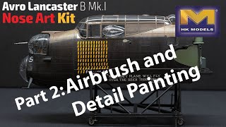 HKM Lancaster Nose Art Part 2  Detail Paint [upl. by Elison]