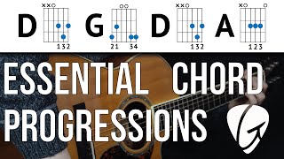 Chord Progression Practice  D G D A  These easy chords are a great place to start [upl. by Enajyram]