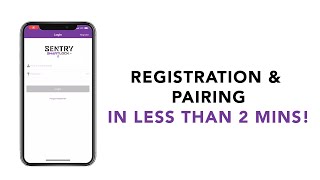 Sentry Smartlock Plus App Registration and Smartlock Pairing SSLsecured sentrysmartlocks [upl. by Perren]
