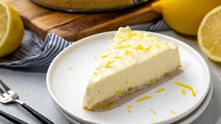 Keto NoBake Lemon Cheesecake Easy LowCarb Dessert Recipe [upl. by Kimball]