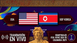 ESTADOS UNIDOS 🇺🇸 VS 🇰🇵 COREA DEL NORTE EN VIVO  MUNDIAL FEMENINO SUB20  POR FÚTBOL MAGNO [upl. by Adniram167]