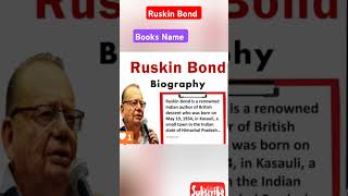 Ruskin bond books nameruskinbondbookbooksnameenglishshortstrending viralshortindianauthors [upl. by Johiah]