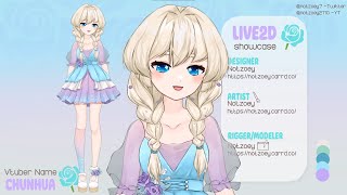 【Live2D showcase】Vtuber Chunhua  15 discount COMMISSIONS OPEN [upl. by Aihsitan]