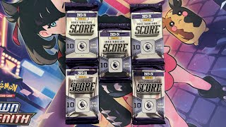 Opening up 5 Panini Premier League Score Packs [upl. by Nerine]