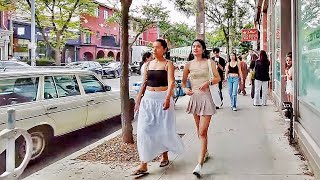 Busy Summer Evening Along Ossington Avenue  Toronto Walk  July 2024 [upl. by Ecertak]