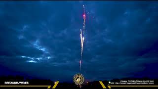 Britannia Waves  Roman Candle  Zeus Fireworks [upl. by Yehus97]