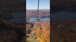 Mont Tremblant fallseason autumn scenery nature canada shortvideo [upl. by Ardnoyek451]