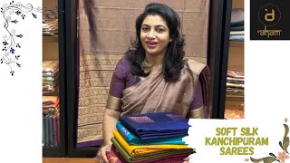 Soft silk kanchipuram saree collection [upl. by Aizahs]