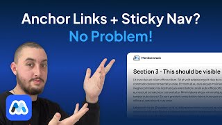 How To EASILY Fix Anchor Links With StickyFixed Navbars In Webflow [upl. by Danae877]