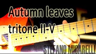 Autumn leaves  soloing with tritone II V over V7 chords [upl. by Yance]