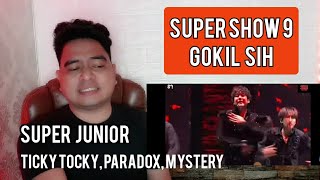 Reaction SUPER JUNIOR  TICKY TOCKY PARADOX MYSTERY  SUPER SHOW 9 [upl. by Aihsikal]