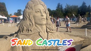 Parksville Sand Sculpture Competition 2024 parksville britishcolumbia [upl. by Fulks970]