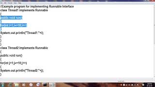 Implementing Runnable Interface in JAVAJAVA in Telugu Lecture72 [upl. by Cynthia]