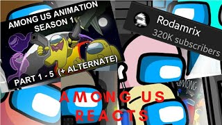 Among Us Reacts to Among Us animation Made By Rodamrix Virtual ver  Part 3 With Maroon [upl. by Marashio]