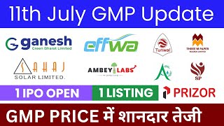 Ganesh Green Bharat IPO  Effwa Infra And Research IPO  Allotment Status amp GMP Sahaj Solar IPO [upl. by Steady]