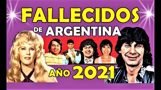 Principales Figuras de Argentina Fallecidas en el 2021 Con índice en la descripción del vídeo [upl. by Namielus]