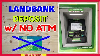 Landbank Cardless Deposit Paano Magdeposit w NO ATM Card to Landbank Deposit Machine [upl. by Elleivad692]