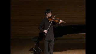 Francesco Geminiani  Sonata in B flat major for solo violin  Justin Peng [upl. by Roque]