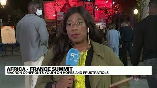 AfricaFrance summit Macron confronts youth on hopes and frustrations • FRANCE 24 English [upl. by Niknar]