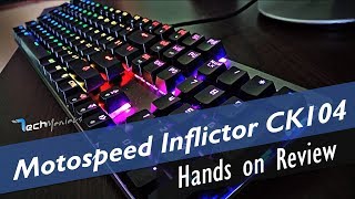 Motospeed inflictor CK104 Hands on Review Greek [upl. by Iah]