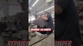 Repairing Car bumper scratchesEasy to repair  auto automobile car [upl. by Darum]