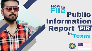 How to file Public Information Report PIR in Texas USA [upl. by Rorke]