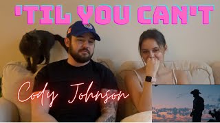 NYC Couple reacts to Cody Johnson Til You Cant [upl. by Nomyt]