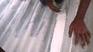 WATERPROOFING TO ASBESTOS ROOF SHED [upl. by Biondo]