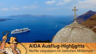 AIDA Ausflüge östliches Mittelmeer  Ausflug Santorin Jerusalem Marmaris Zypern [upl. by Kellsie]