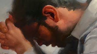 Zimou Tan  Art  How to paint a praying male portrait demo [upl. by Ervine]