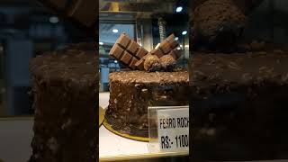 Ferrero rocher cake food streetfood youtubeshorts foodie chocolate cake [upl. by Ringo77]