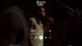 Burna Boy  Gbona Lyrics lyricstrybe afrobeats [upl. by Seabrooke]