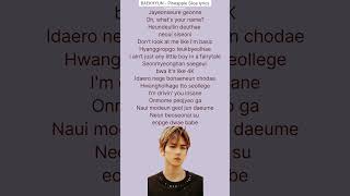 BAEKHYUN  Pineapple Slice easy lyrics✨ shorts baekhyun pineapple kpop [upl. by Anyaled]