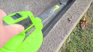 YOUGFIN Cordless Leaf Blower with 2 Pack Battery amp Charger Powerful leaf blower does the job [upl. by Nyer]