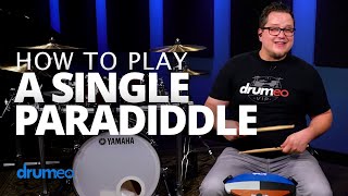 Single Paradiddle  Drum Rudiment Lesson Drumeo [upl. by Ricker]