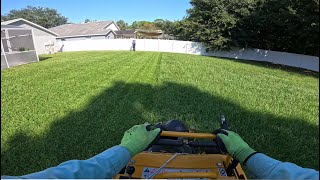 Lawn Care  Realtime Double Mowing HUGE BiWeekly Lawn [upl. by Lectra]