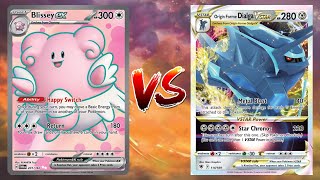 Pokemon TCG Live Blissey EX Joltik VS Dialga VSTAR Lapras EX [upl. by Hurwit521]