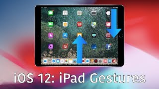 iOS 12 iPad Gestures [upl. by Ardnahsal]