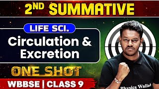 Circulation amp Excretion  সংবহন ও রেচন  Life Science  WBBSE Class 9 2nd Summative Exam 💯💯 [upl. by Stauffer]