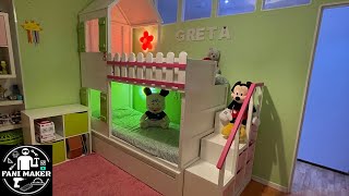 IKEA HACK 20 Ho rifatto il letto a castello per i bambini  usando Kura Malm e Trofast [upl. by Aig]