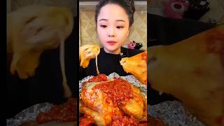 Asmr eating super delicious whole chicken mukbang eatinsounds asmreating youtubeshorts shorts [upl. by Aicylla]