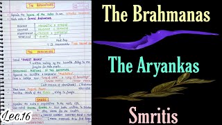 The Vedic LiteratureThe Brahmanas Aryankas Smritis  Ancient History  Lec16  An Aspirant [upl. by Cayla]