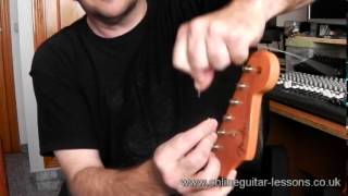 Vintage Tuners String Change  Kluson style [upl. by Novelc]