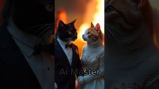 The cat wedding so sad because cat miawmiaw kucing miaubaru kucinglucu catlover ai [upl. by Orlene]