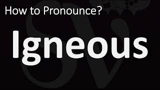 How to Pronounce Igneous CORRECTLY [upl. by Atteuqahc]