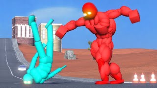 Strongest NPC Fights the Fastest Smart AI with Active Ragdoll Physics [upl. by Osnofledi]