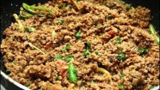 Shinwari Beef Qeema Karahi Recipe  Qeema Recipe  Karahi Recipe By Nabiya Kitchen [upl. by Chassin195]