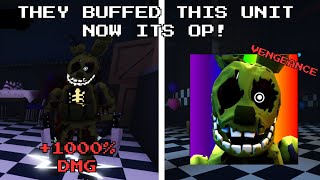 NEW BUFFED AGONIZED SPRINGTRAP vs ENDLESS Five Nights TD [upl. by Ainotal]